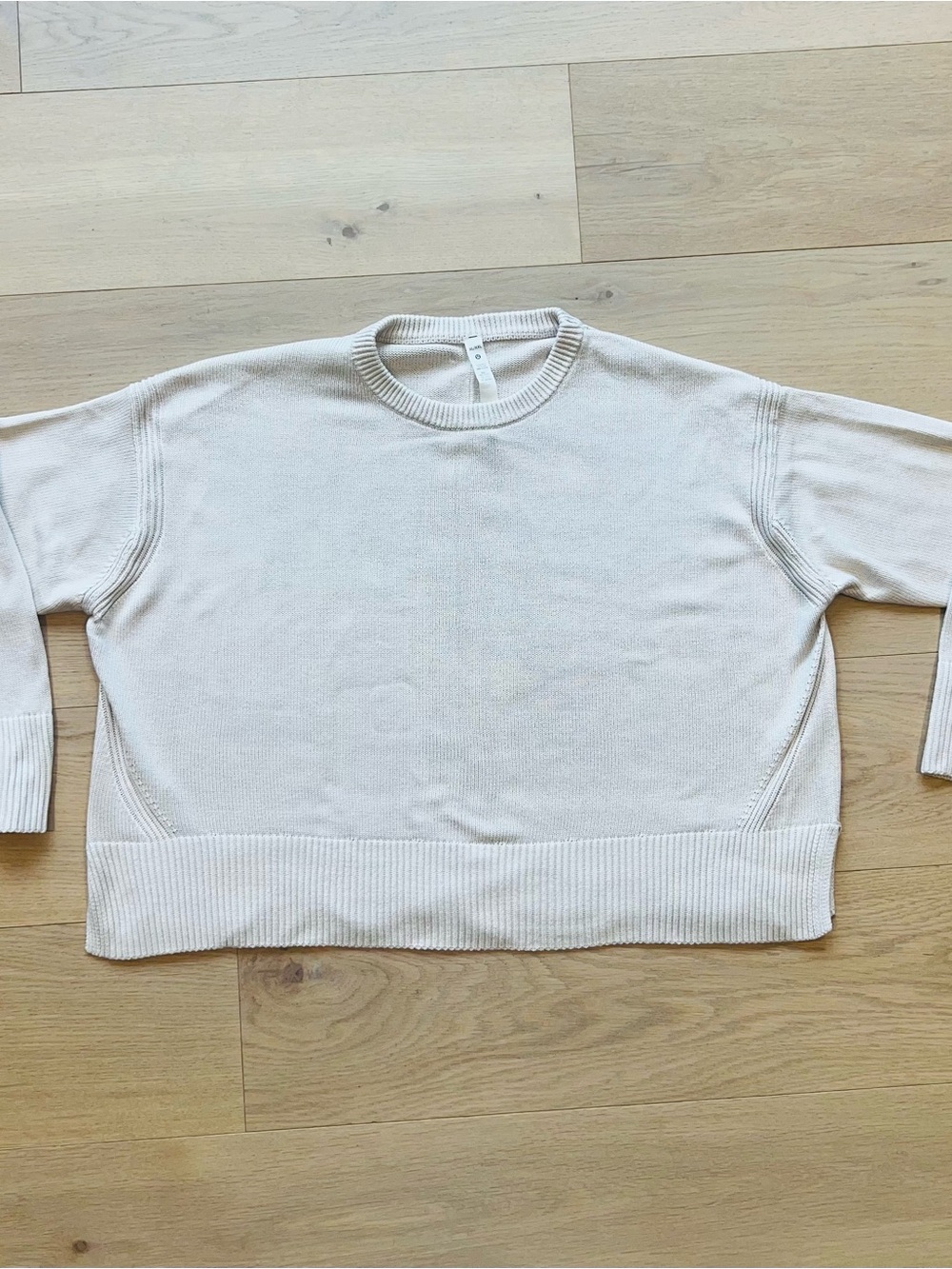 Lululemon Cream Crewneck Cashmere-blend Sweater